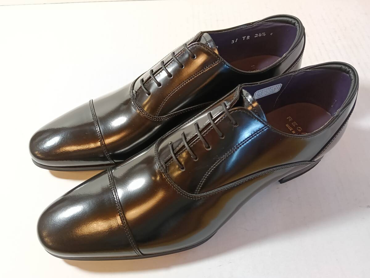 ☆REGAL 31TR ブラック 24.5 新品未使用 日本製 革靴 リーガル メンズ ビジネスシューズ 参考定価30,800円拍卖