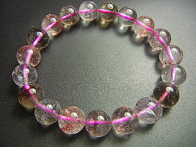 高級天然水晶JFV3614 超極上級スーパーセブン神秘美 10mm★透明美,本場の本物超勧め拍卖