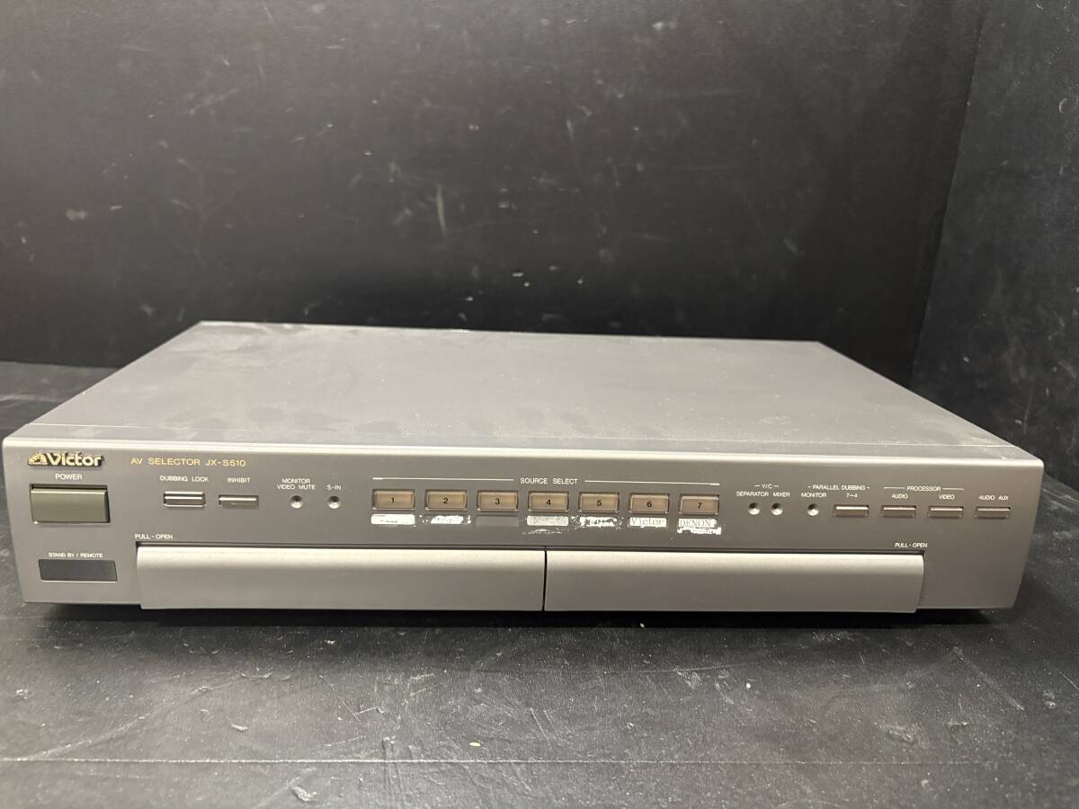 Victor ビクター MODEL JX-S510 AV SELECTOR AVセレクター 取説/リモコン付き オーディオ機器 音響機材 通電確認済 現状品 CG005100拍卖