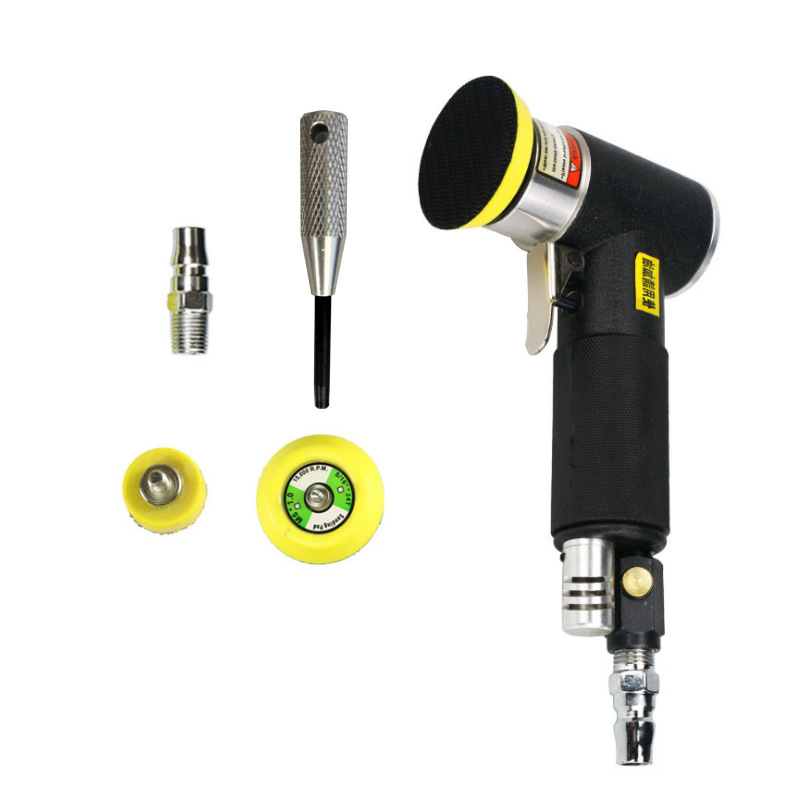 小型 研磨機 サンダポリシャー エアーポリッシャー マジックパット 偏心回転 ダブルアクション マジックテープ式 75mm&50mm黒拍卖