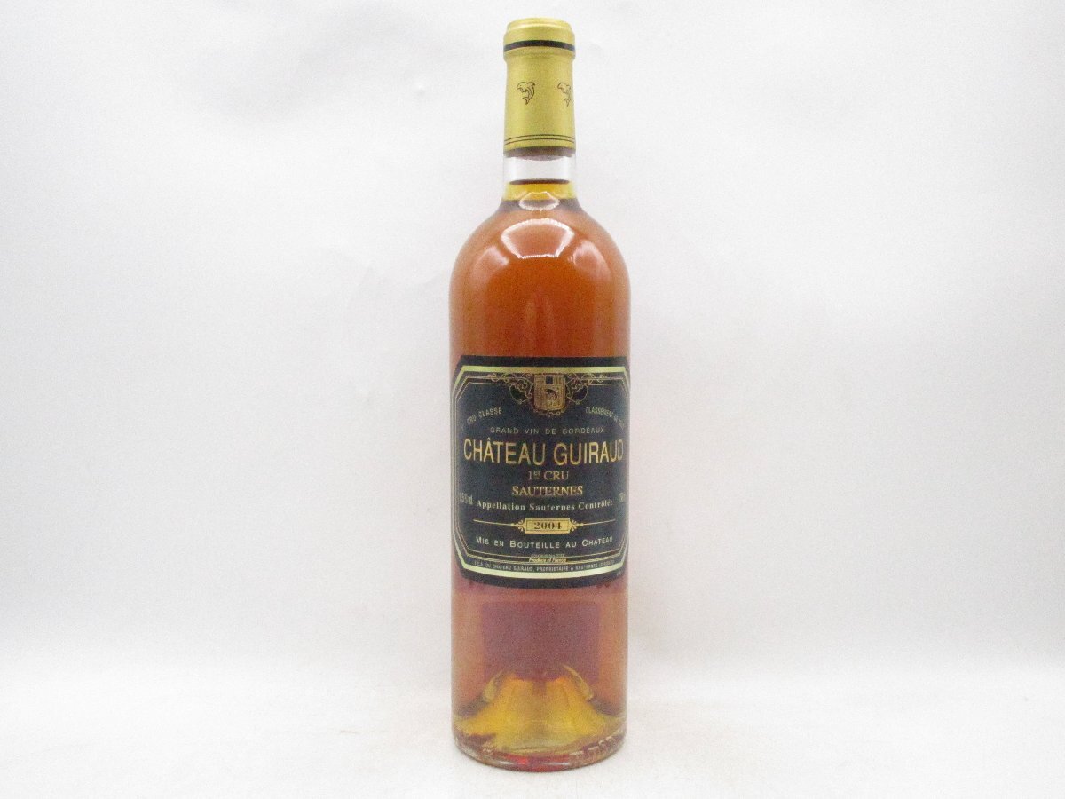 同梱不可 1円~CHATEAU GUIRAUD 2004 1er CRU SAUTERNES シャトー ギロー ソーテルヌ 貴腐ワイン 730ml 14% X312310拍卖