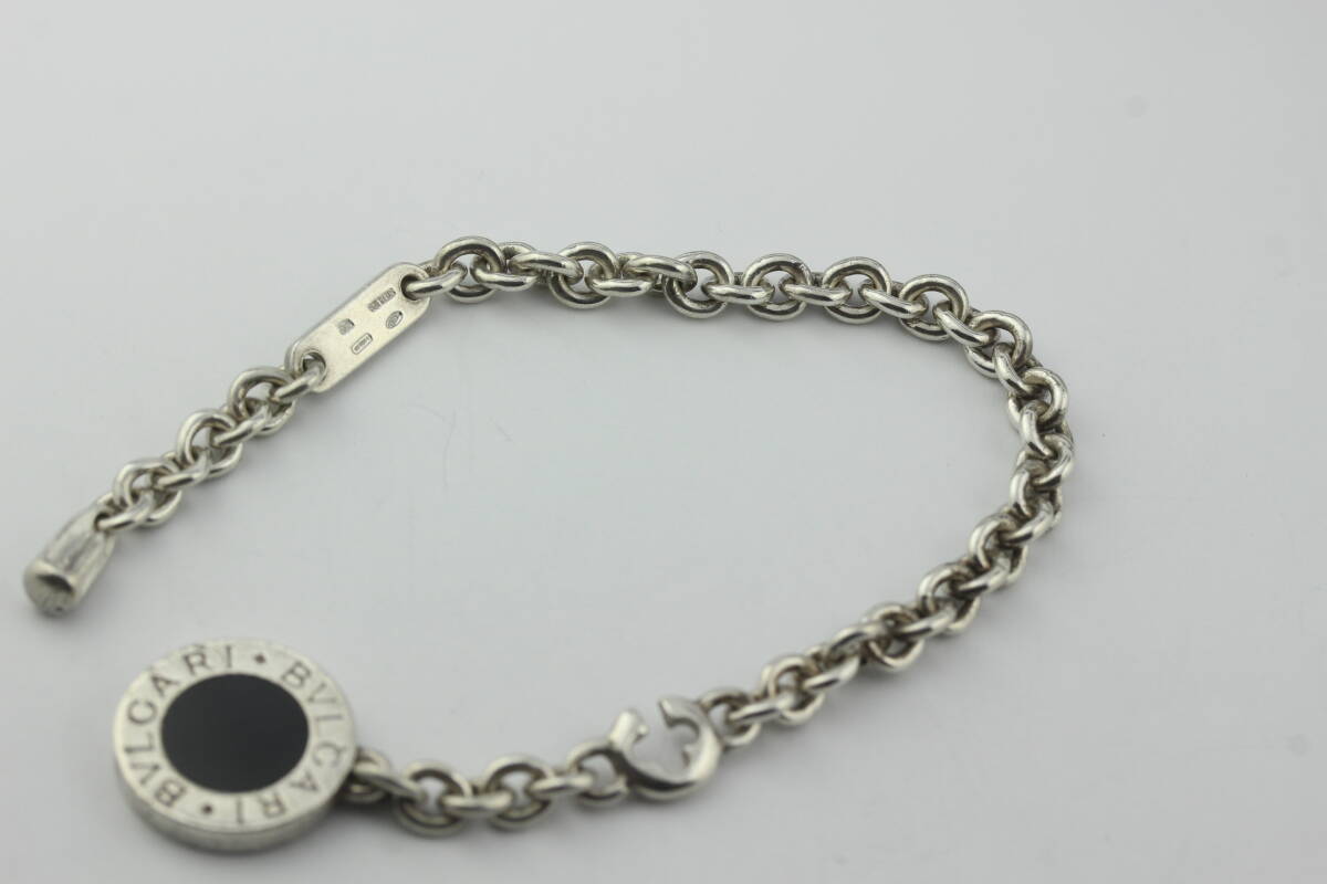 BVLGARI ブルガリ キーチェーン オニキス SV925拍卖