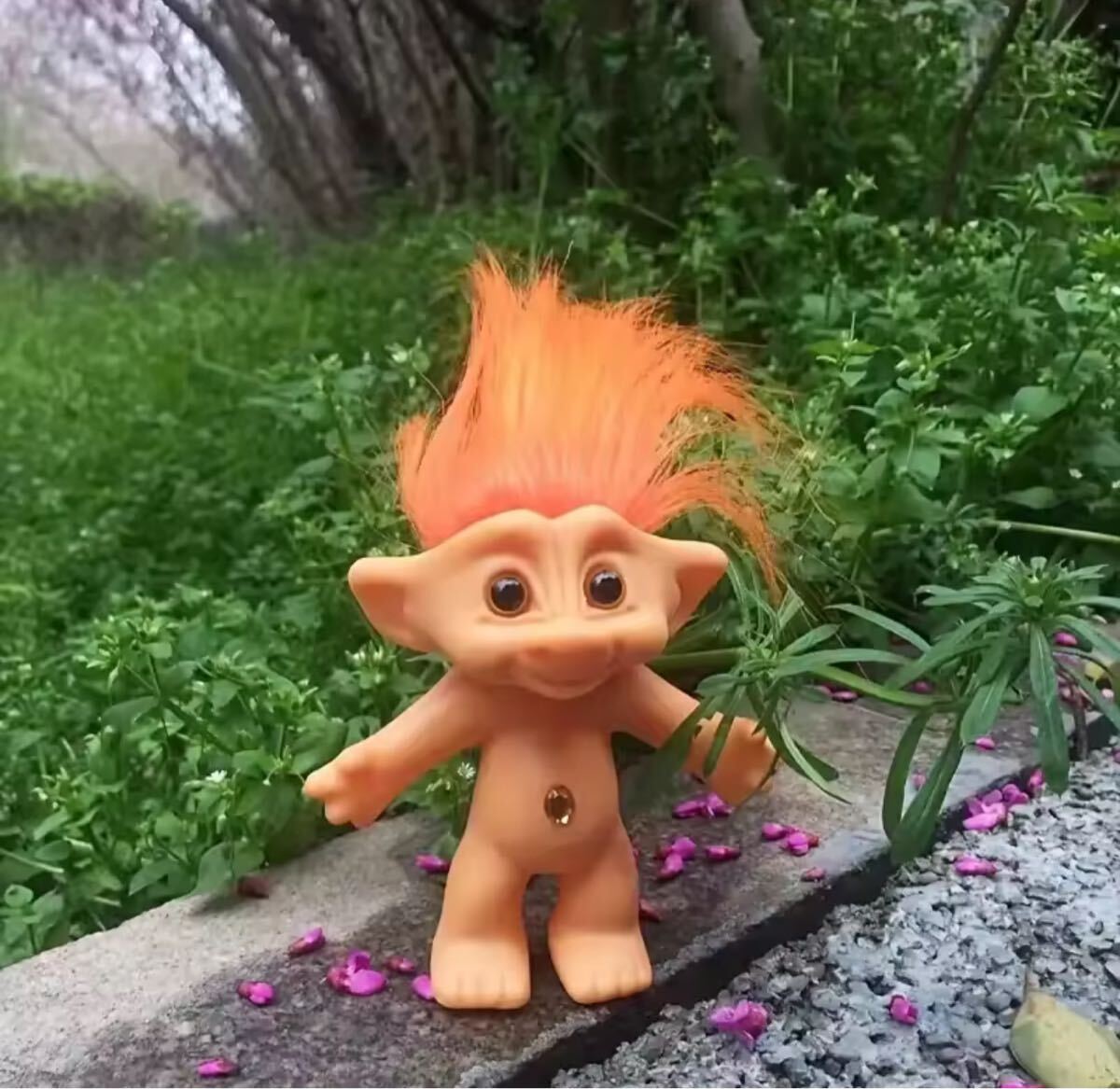 願いが叶う トロール人形 オレンジ フィギュア 人形拍卖