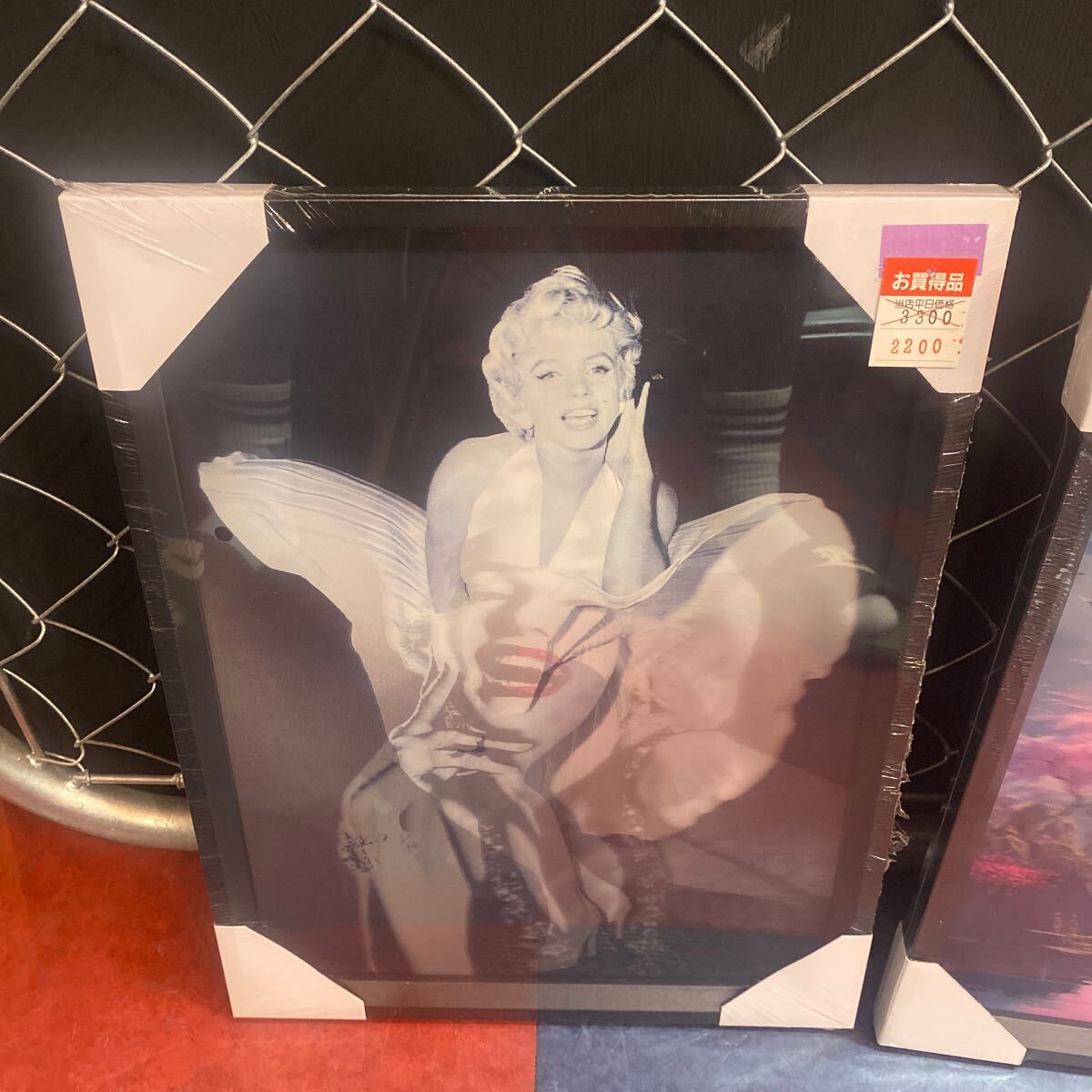 インテリア マリリンモンロー 壁掛け 3Dアート 42×32cm拍卖