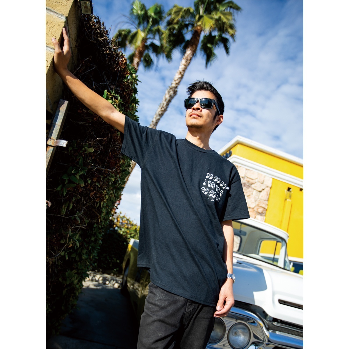 MOON Equipped Fabric Pocket T-shirt BK拍卖