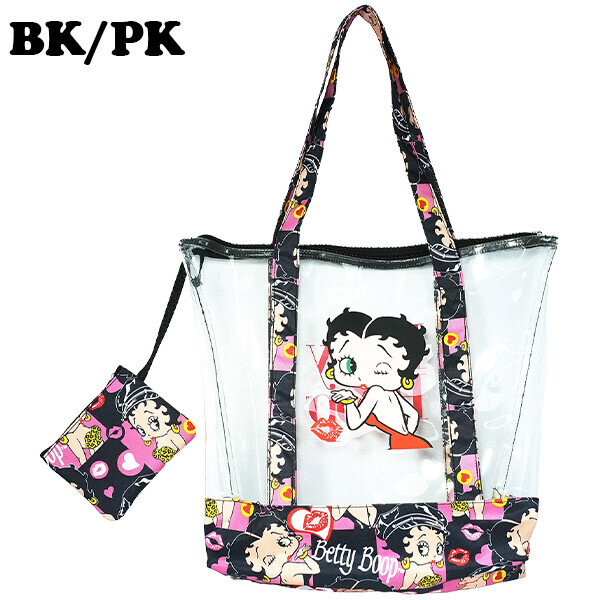 ベティーブープ クリア トートバッグ BK/PK拍卖
