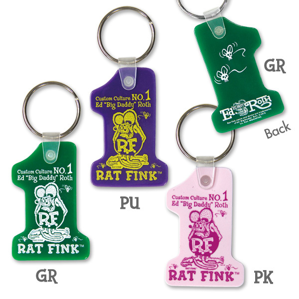 Rat Fink #1 Key Ring ラットフィンク ナンバーワン キーリング BK拍卖