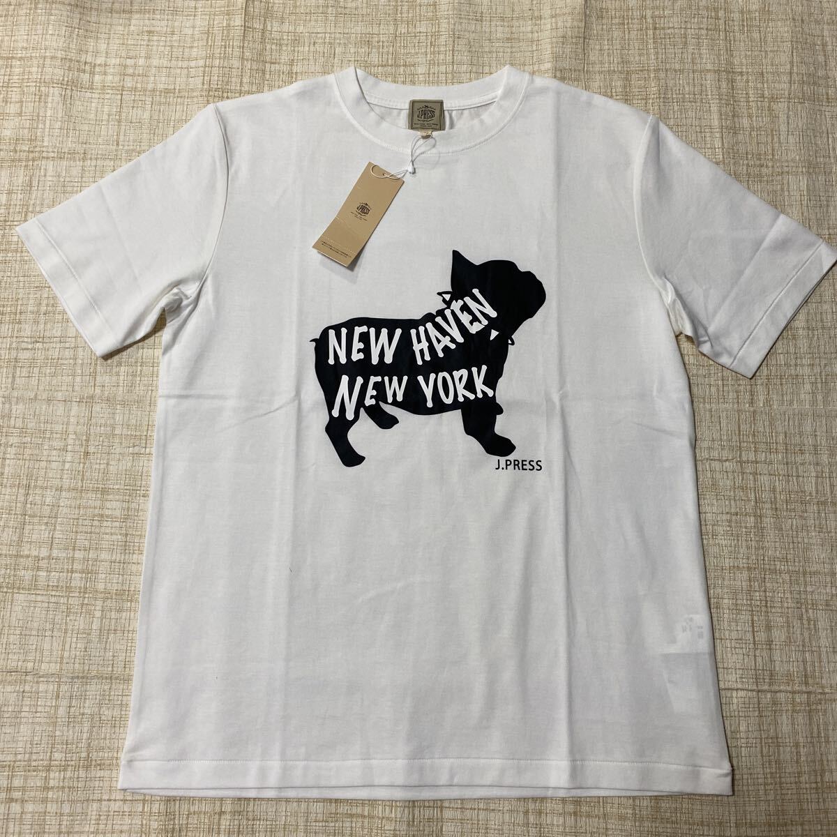 新品『オンワードJ.press 【ブルドッグシリーズ】メンズ半袖TシャツLサイズ綿100%』拍卖