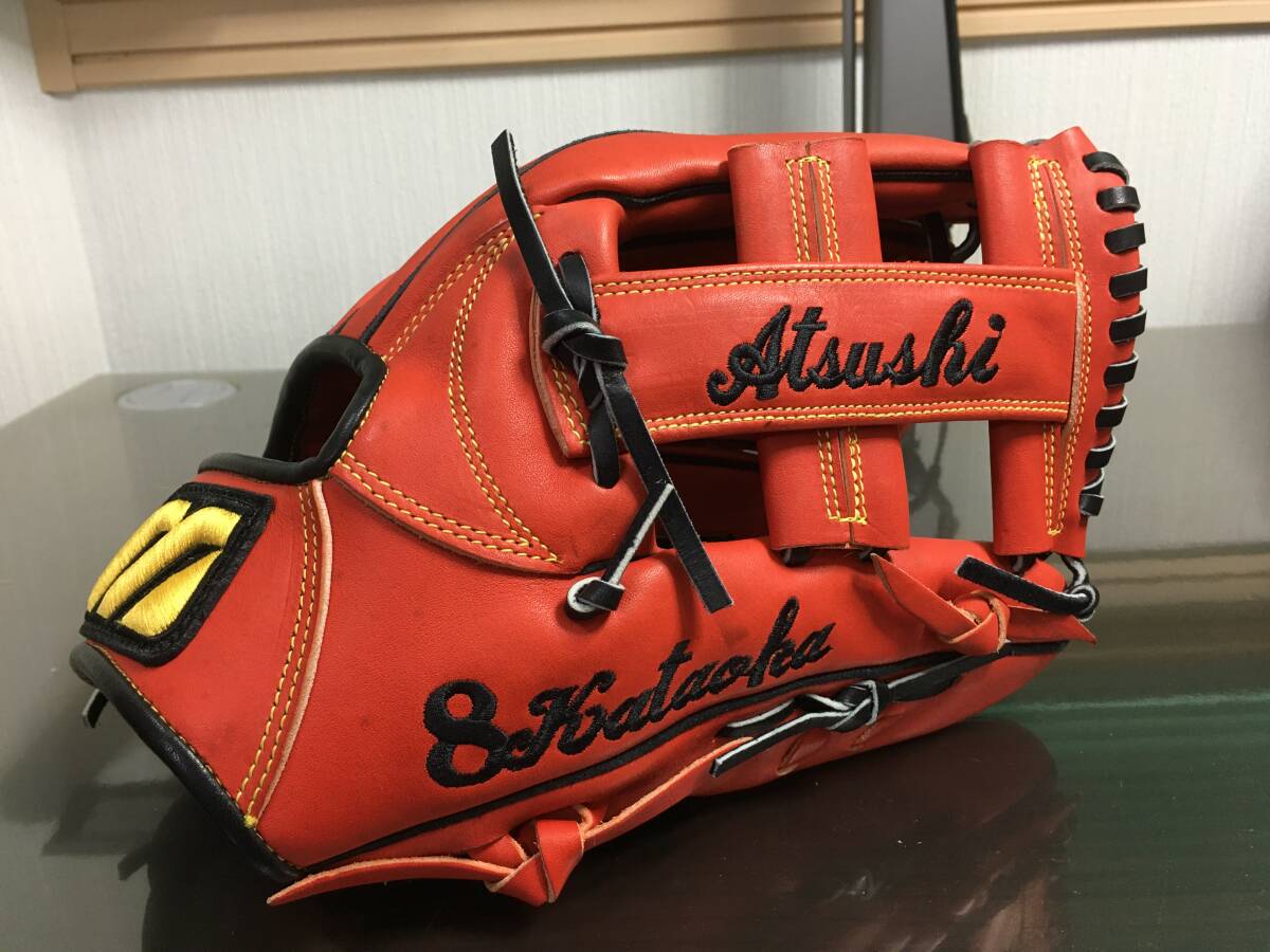 MIZUNO ミズノ 片岡篤史 実使用 グローブ グラブ 支給 内野手用 阪神タイガース 日本ハムファイターズ PL学園 右投 甲子園 プロ 野球拍卖