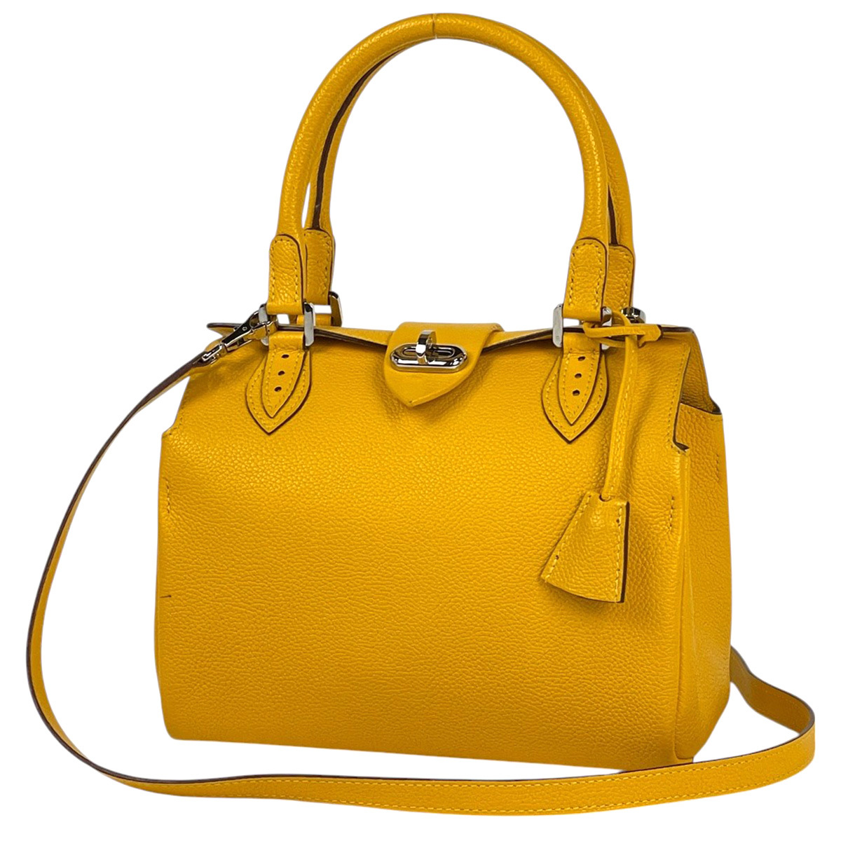 【在庫一掃】 モラビト MORABITO オルセー PM 2WAY ショルダーバッグ ORSAY ハンドバッグ レザー イエロー レディース 【中古】拍卖