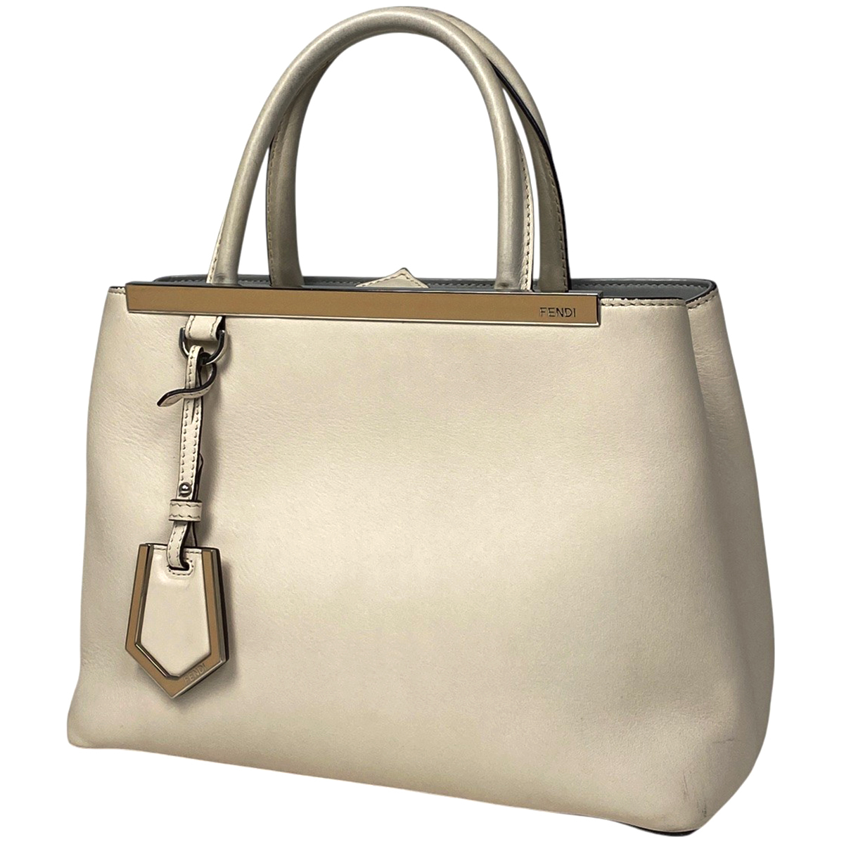 【在庫一掃】 フェンディ プチトゥージュール 2WAY ショルダーバッグ ハンドバッグ レザー ホワイト 8BH253 【中古】拍卖