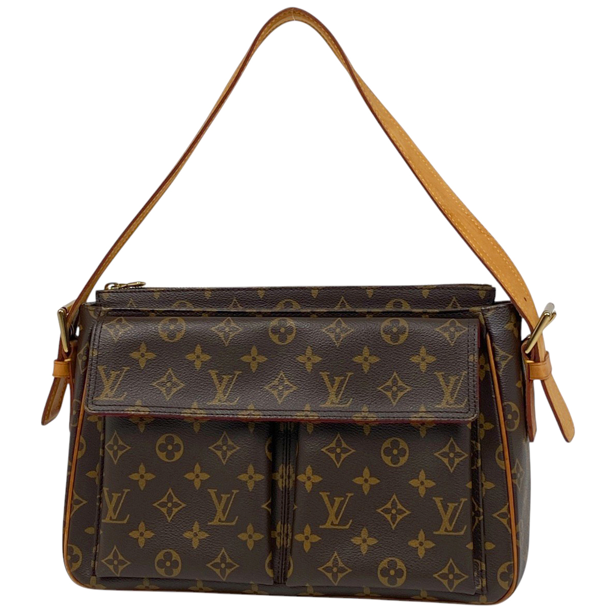 ルイ・ヴィトン Louis Vuitton ヴィバ シテ GM ワンショルダー 肩掛け ショルダーバッグ モノグラム ブラウン M51163 レディース 【中古】拍卖