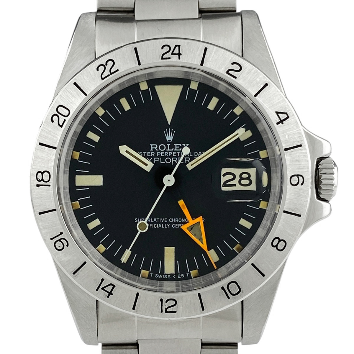 【OH済】【保証書】ロレックス ROLEX エクスプローラ 2 1655 腕時計 SS 自動巻き ブラック メンズ 【中古】拍卖