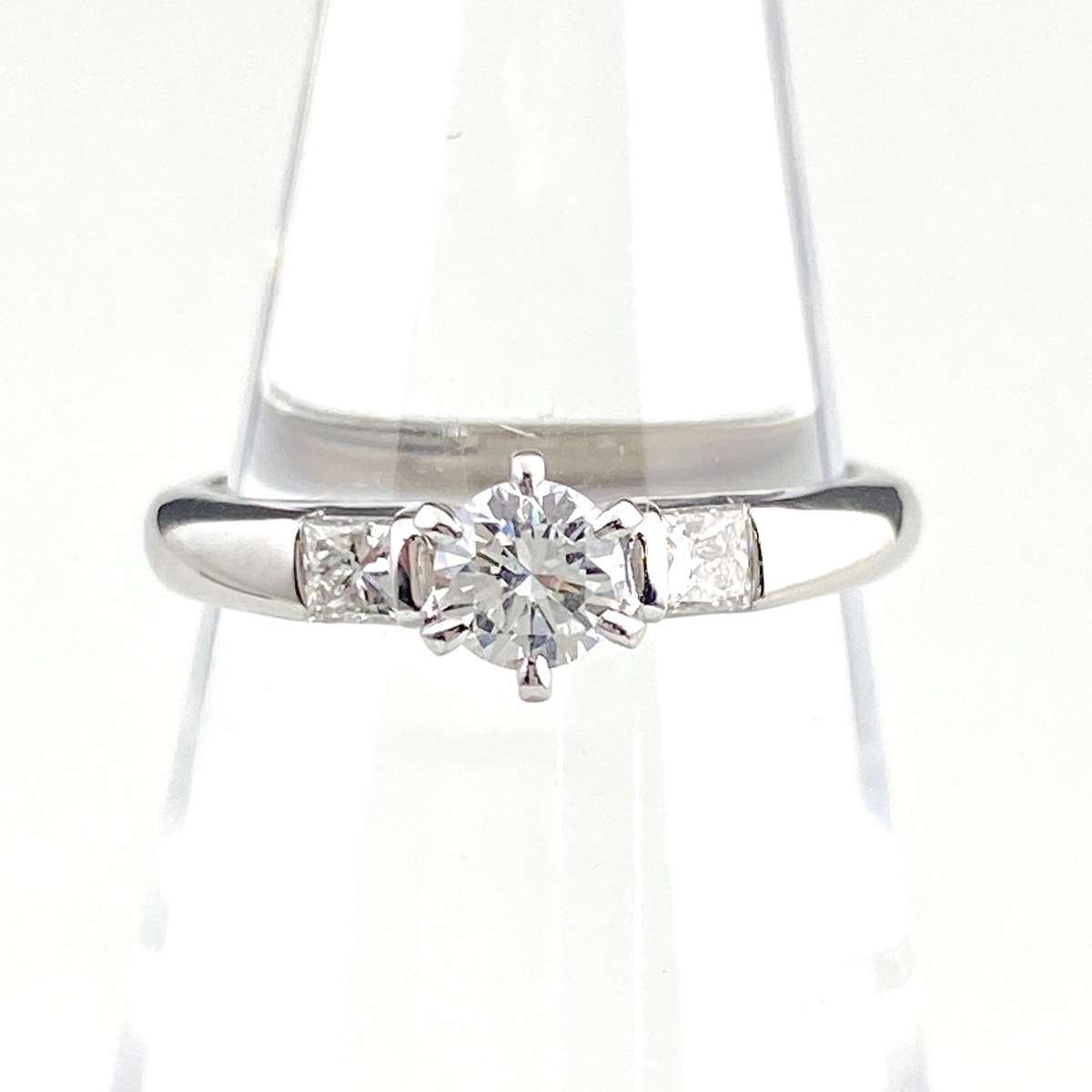 【在庫一掃】 ロイヤル・アッシャー ROYAL ASSCHER ダイヤモンド デザインリング プラチナ 指輪 リング 7号 Pt900 ダイヤモンド 【中古】拍卖