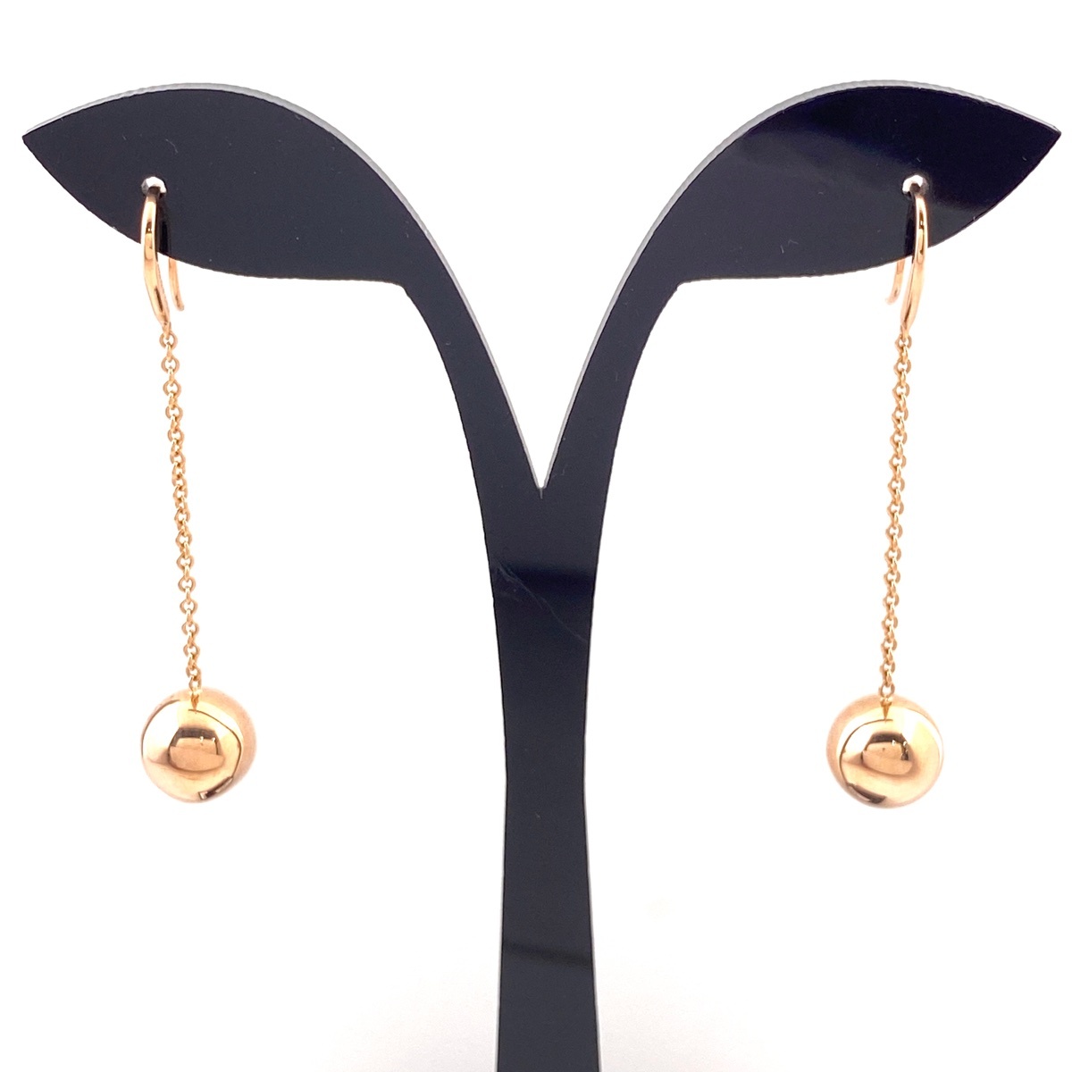 ティファニー TIFFANY&Co. ハードウェア ボール ピアス PG ピンクゴールド 球 ピアス 750 レディース 【中古】拍卖