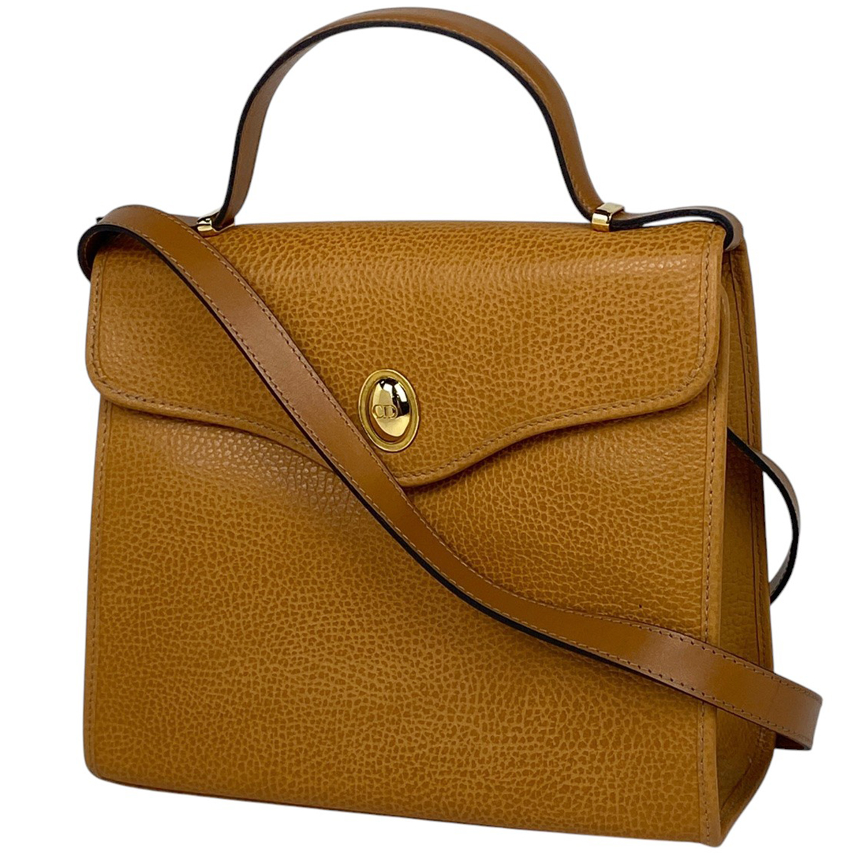 クリスチャンディオール Christian Dior ロゴ ハンドバッグ 2WAY ショルダーバッグ ハンドバッグ レザー ブラウン レディース 【中古】拍卖