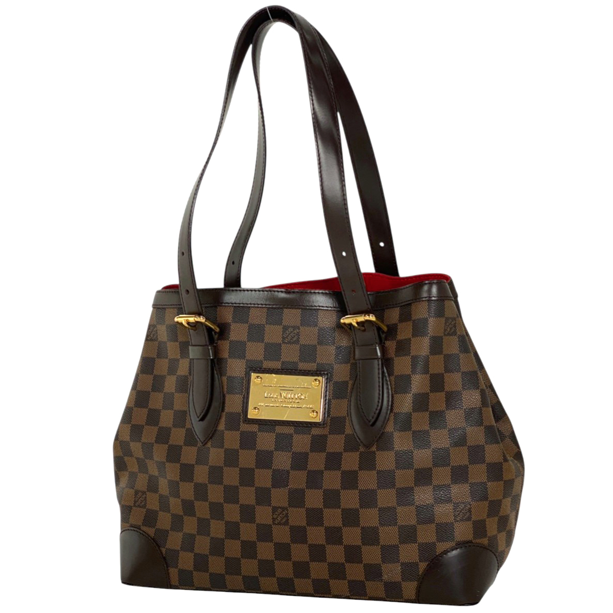 ルイ・ヴィトン Louis Vuitton ハムステッド MM ショルダーバッグ トートバッグ ダミエ ブラウン N51204 レディース 【中古】拍卖