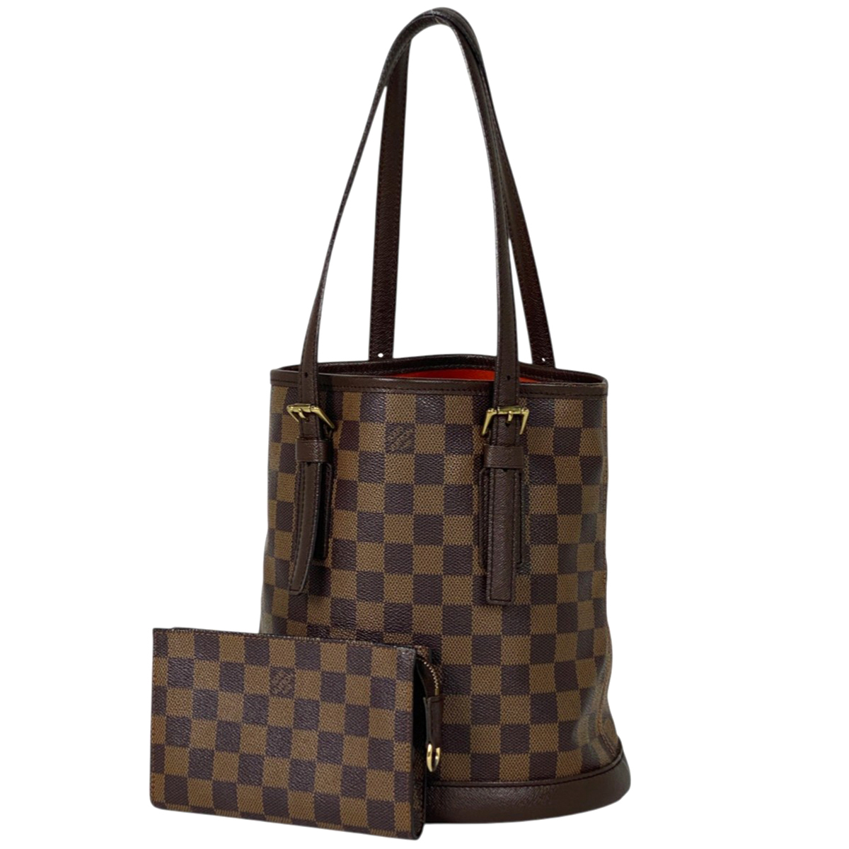 ルイ・ヴィトン Louis Vuitton マレ ハンドバッグ バケット ショルダー トートバッグ ダミエ ブラウン N42240 レディース 【中古】拍卖