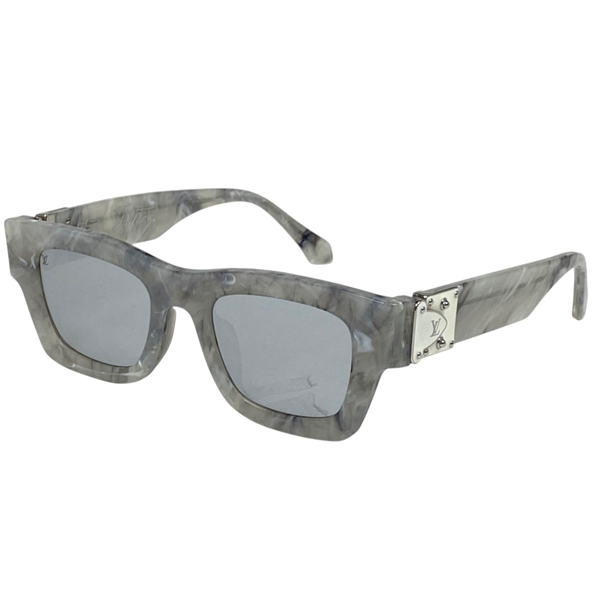 ルイ・ヴィトン Louis Vuitton チャールストン サングラス アイウェア ミラーレンズ モノグラム プラスチック グレー Z1245E メンズ 中古拍卖