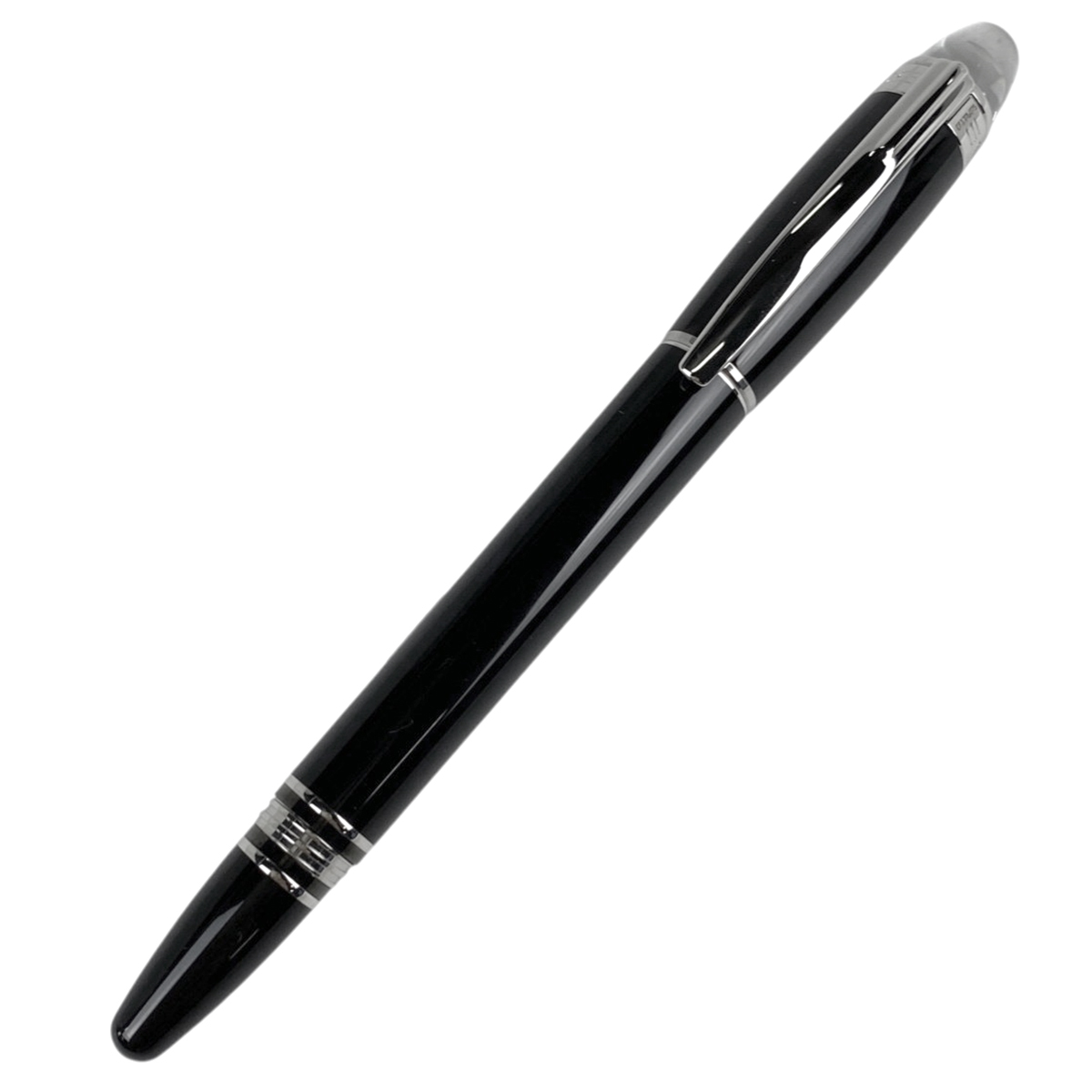 モンブラン MONTBLANC スターウォーカー 万年筆 文房具 筆記具 万年筆 プラスチック ブラック シルバー レディース 【中古】拍卖