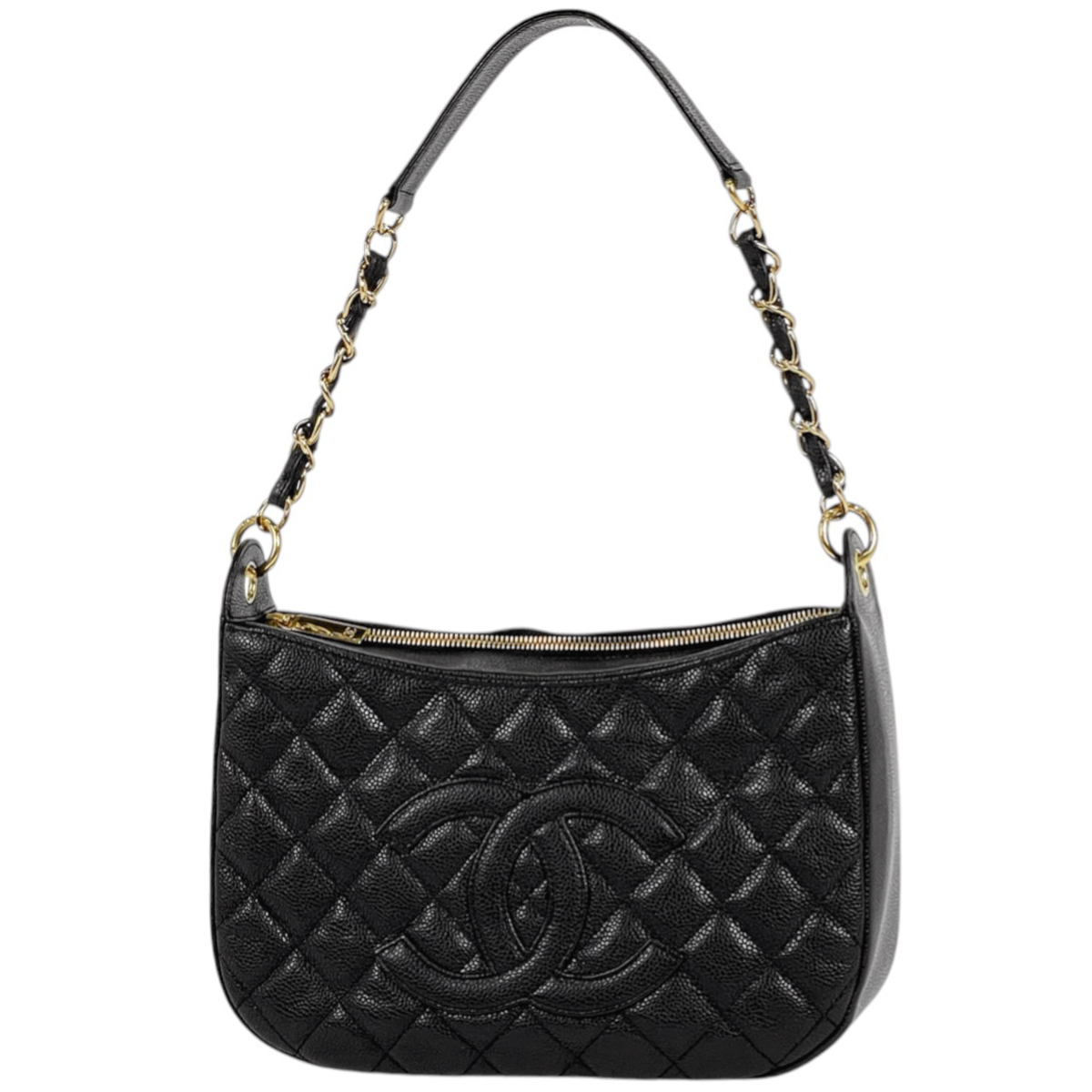 シャネル CHANEL ココマーク ショルダーバッグ ワンショルダー ショルダーバッグ キャビアスキン ブラック A20993 レディース 【中古】拍卖