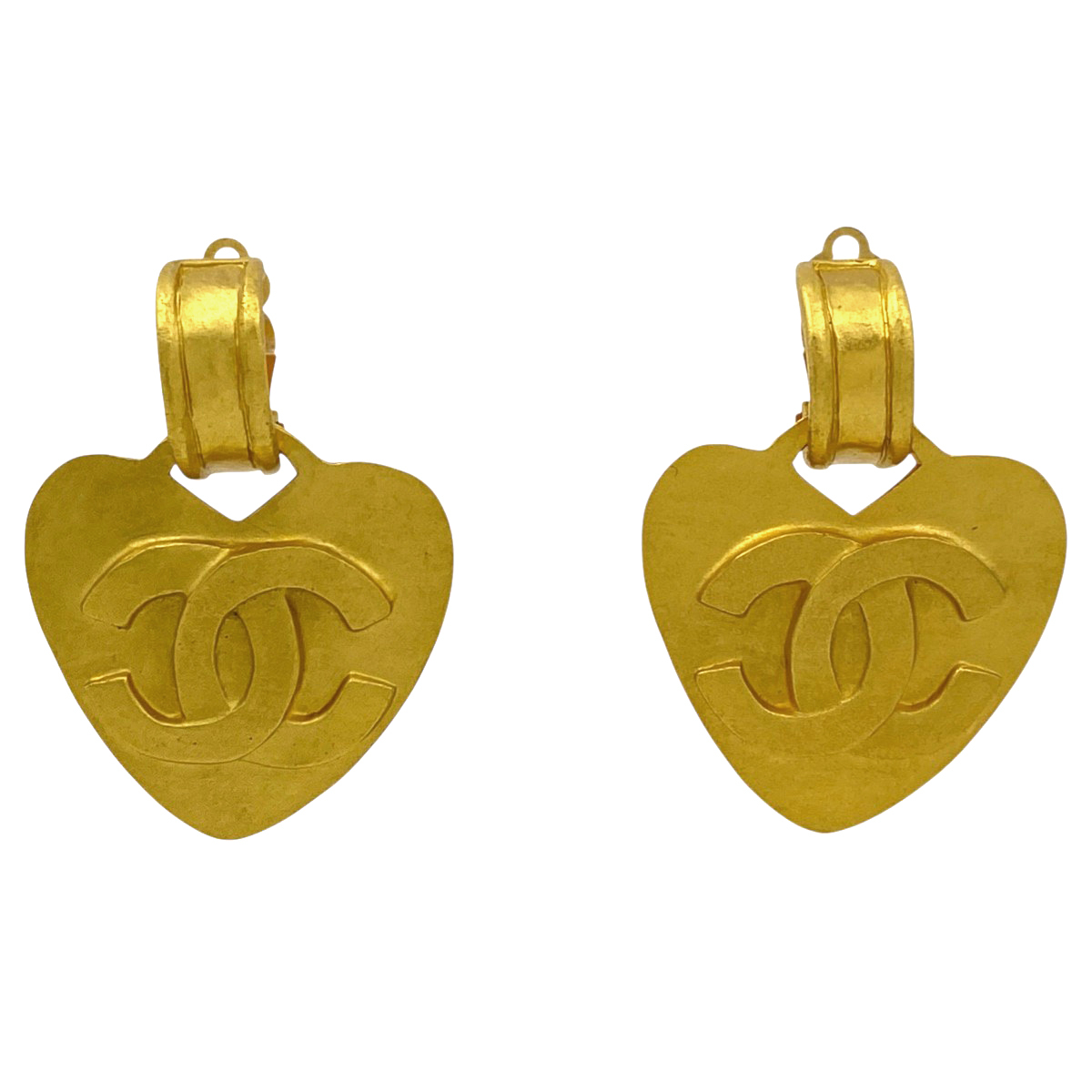 シャネル CHANEL ココマーク ハートモチーフ イヤリング スイング イヤリング GP ゴールド レディース 【中古】拍卖