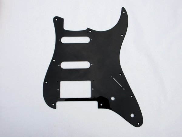 FERNANDES フェルナンデス 純正ピックガード 艶黒1P 11点止め FRT対応 2ポット SSH 87年製FERNANDES FST-65拍卖