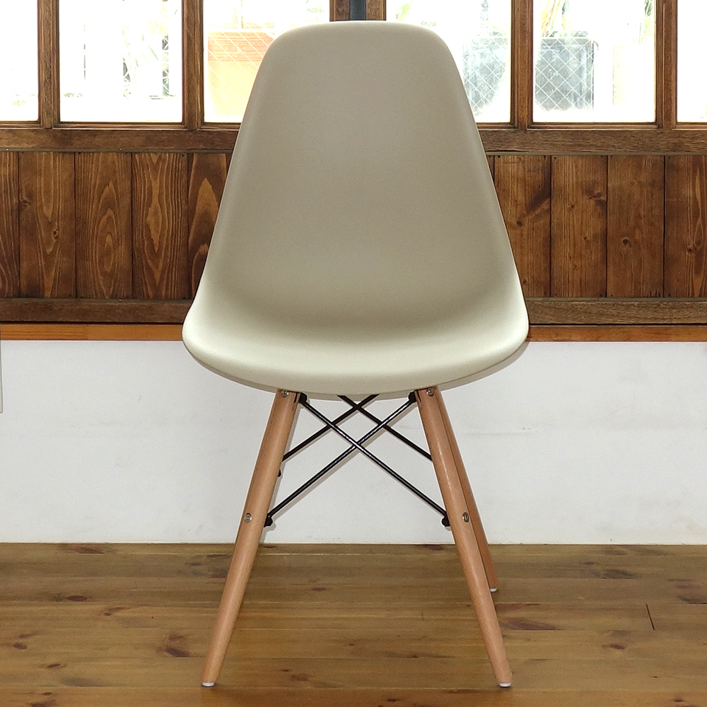 訳あり品 イームズ DSW シェルチェア 椅子 DSWチェア Eames オフィスチェア チェア イス 家具 ダイニング ストーングレー/NTベース BB拍卖