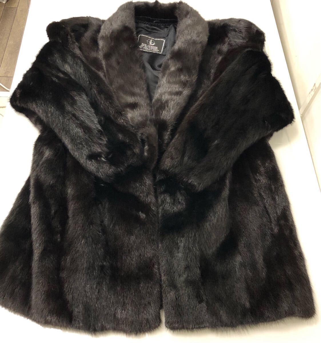 ミンク FUR HUNTER ファーハンター 高級 本毛皮コート ファーコート リアルファー ブラック 13号 レディース アウター 古着 ミンクコート拍卖