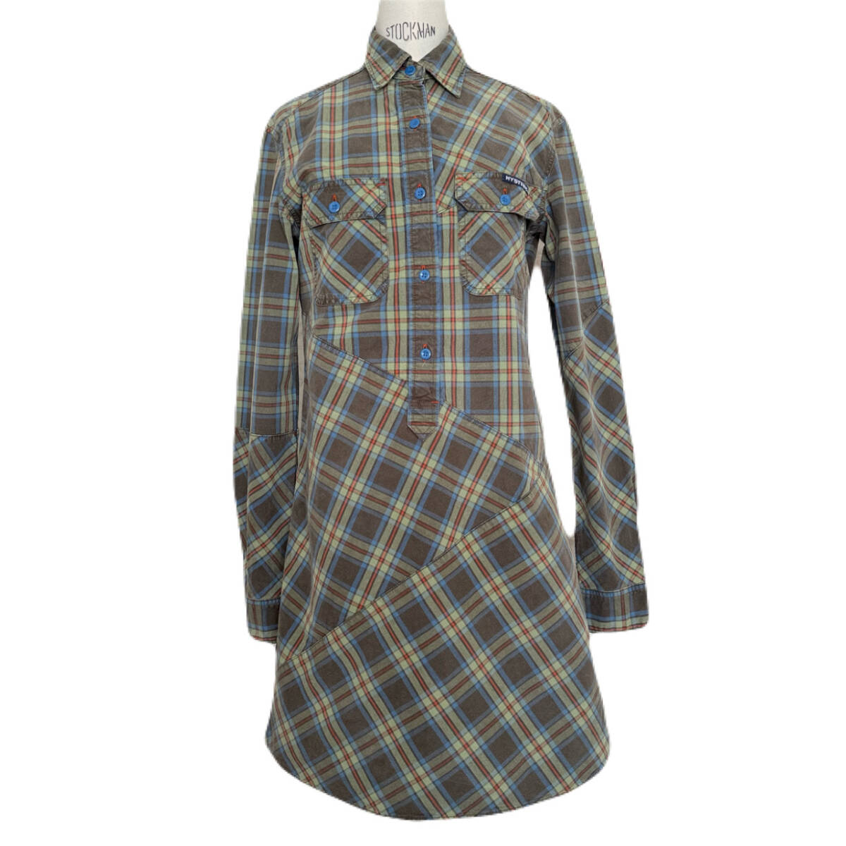 hysteric ヒステリック ヒステリックグラマー チェック柄 シャツワンピース シャツ ワンピース 2A0-6530 Y2K ヴィンテージ 古着 00s拍卖