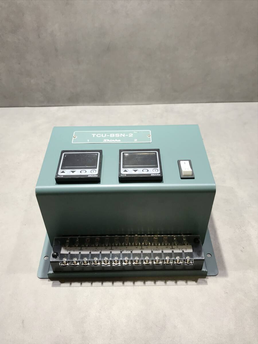 2点式温度調節計【S12756◎】神港テクノス Shinko 指示調節計・温度調節計 プログラムコントローラ TCU-BSN-2【未確認】250725拍卖