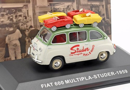 Altaya 1/43 フィアット・600 ムルティプラ バン Studer green/creme 1959拍卖