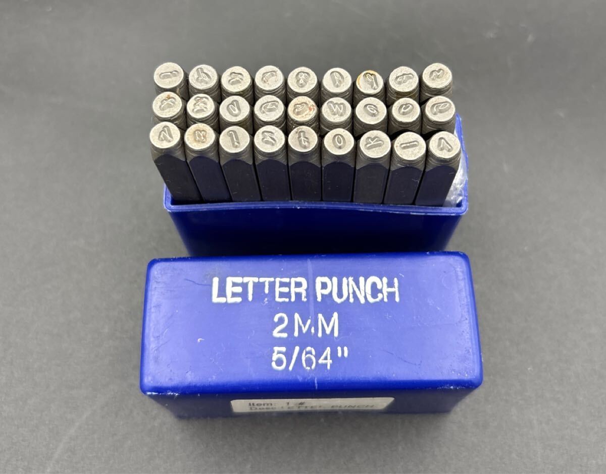 レザークラフト材料 刻印27本組 LETTER PUNCH / ETTE PUNCH エッター レターパンチ  打刻  ポンチ  刻印  打刻印拍卖