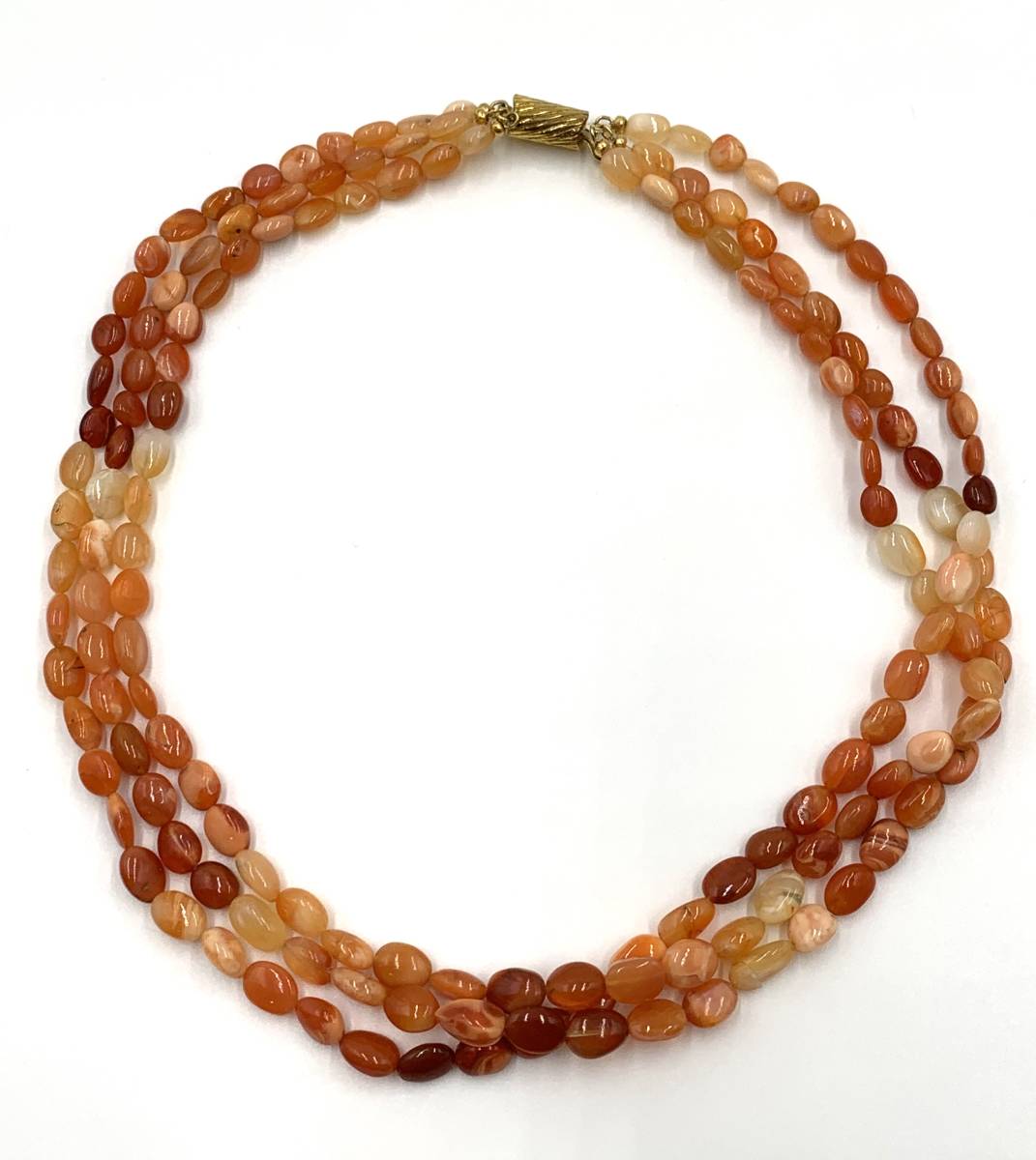 シルバー メキシコオパール 208.5ct 3連ネックレス拍卖