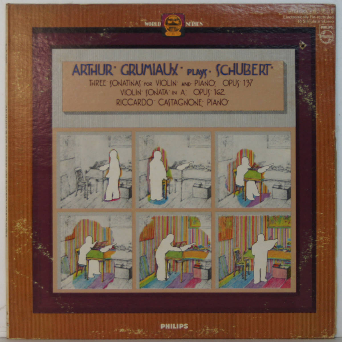 00711i 12LP★ Arthur grumiaux Riccardo castagnone / SCHUBERT Three sonatinas for violin and piano Violin sonata ★PHC-9103 PHILIPS拍卖