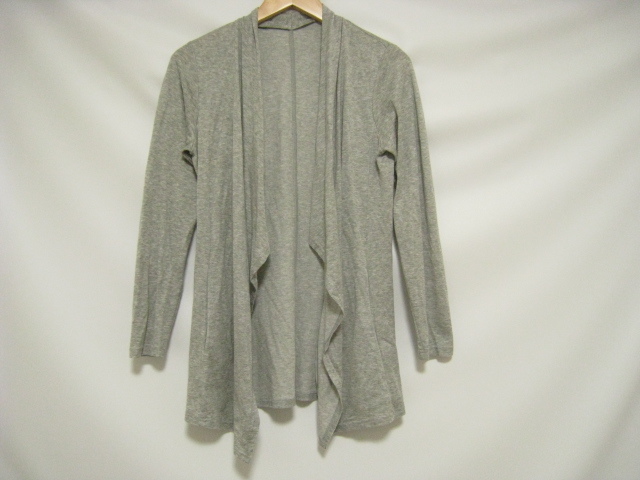 ASHY ROVE アッシュローブ 上着 羽織り カーディガン 長袖 薄手 灰色 グレー サイズ38 ポケット拍卖