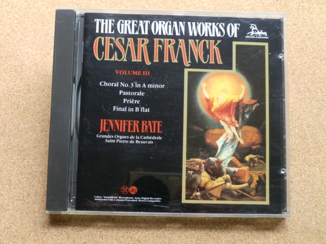 *Jennifer Bate/セザール・フランク The Great Organ Works Of Cesar Franck VOL.3(DKP9030)(輸入盤)拍卖