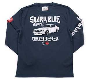 カミナリモータース/610サメブル/ロンT/紺/S/kmlt-192/エフ商会/テッドマン拍卖