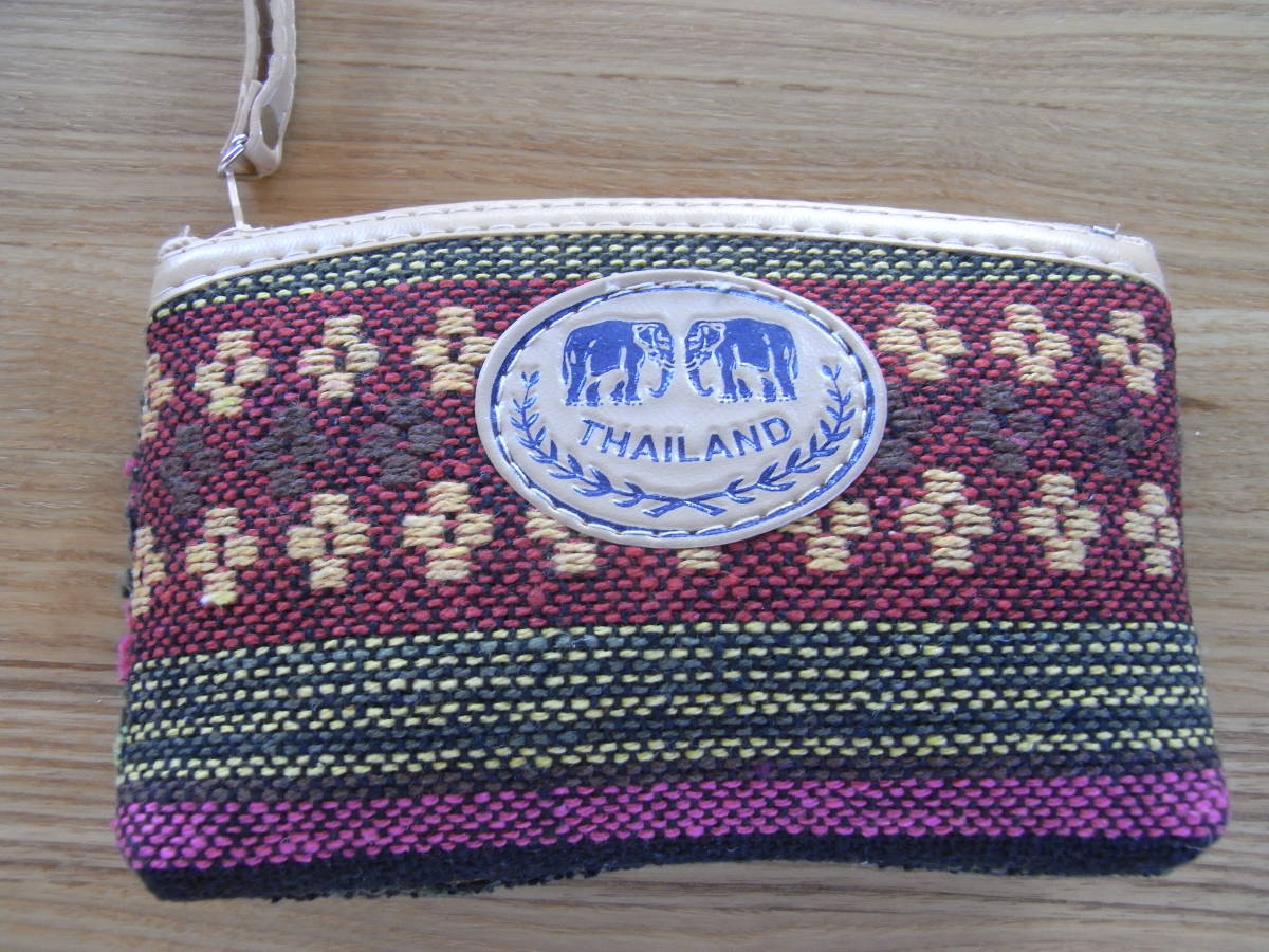 タイ王国☆象さんの小さいポーチ/小物入れ アジア雑貨 タイ バンコク拍卖