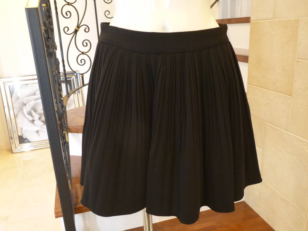 超美品 machatt(マチャット) ★黒 しっかり素材 プリーツスカート M拍卖