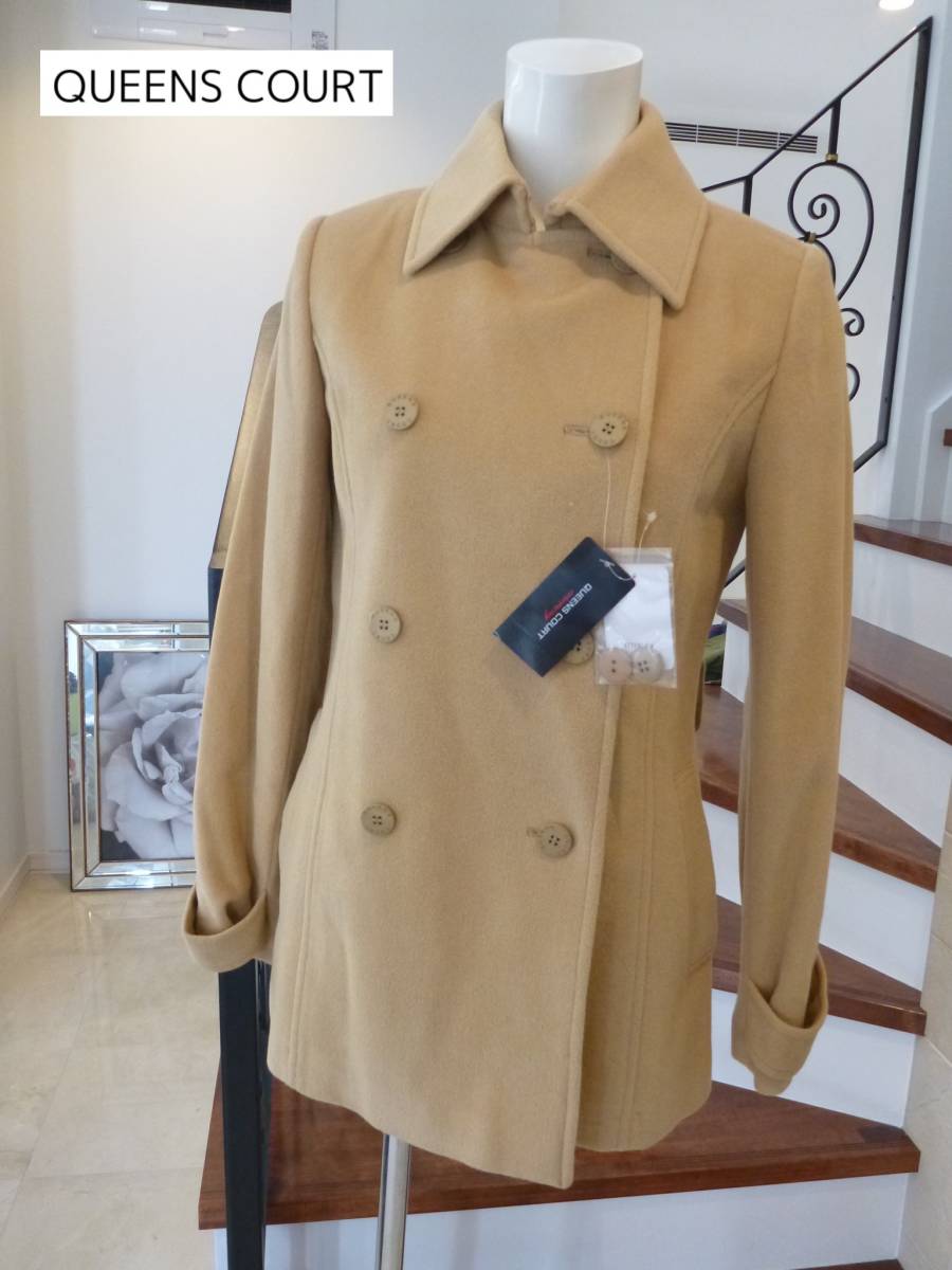4.5万 新品 QUEENS COURT(クイーンズコート) ★キャメルベージュ 日本製 コート 1 S相当拍卖
