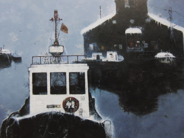 戸狩公久、【北彩】、希少な大判額装用画集より、美品、日本人画家、新品額装付、送料込み拍卖