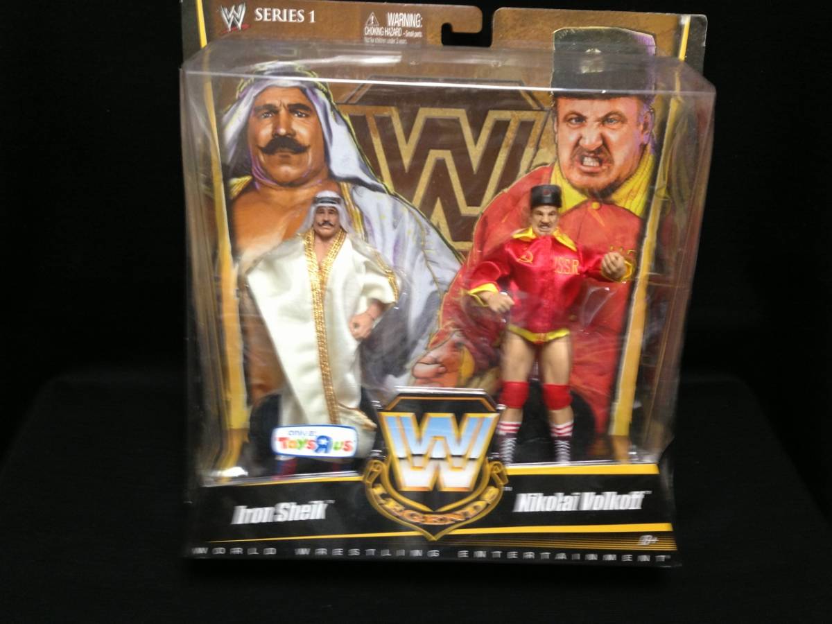 MATTLE:WWE TRUE LEGENDS ELITE 2PACK Series 1 アイアン・シーク&ニコリ・ボルコフ w/コスチューム&ジャケット(未開封品)拍卖