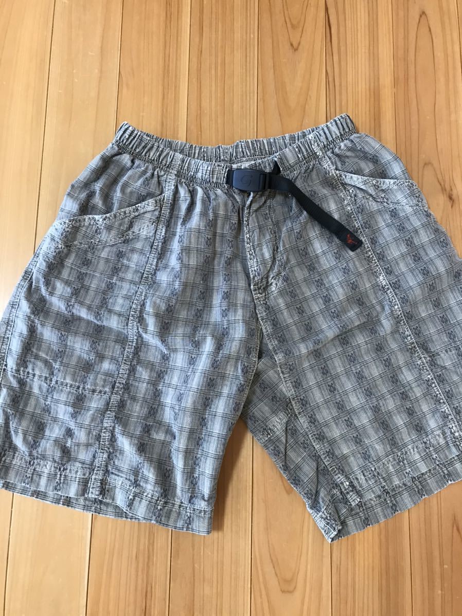 美 USA アメリカ製 オールド グラミチ gramicci ショーツ ロング ショート パンツ S 総柄拍卖