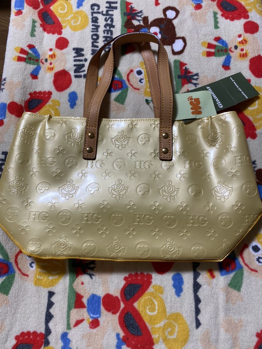 ◆ヒステリックミニ◆モノグラム風◆黄色◆新品タグ付き◆拍卖