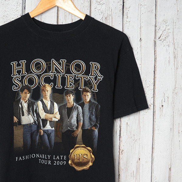 GS9022 HONOR SOCIETY TOUR 2009 Tシャツ L 肩幅49 ロック メール便可 xq拍卖