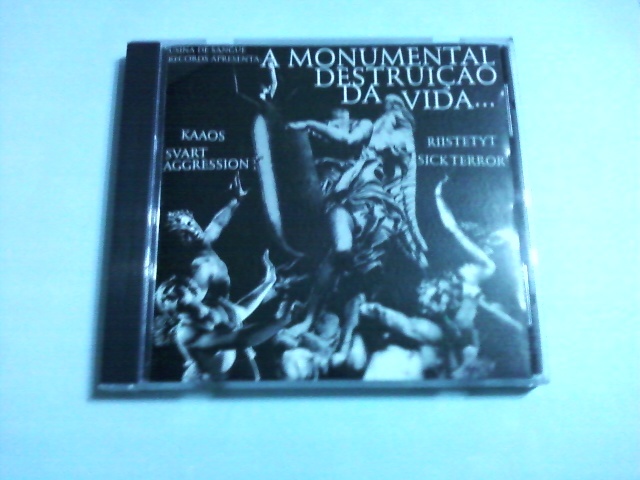 送料込 VA/A Monumental Destruicao Da Vida☆Riistetyt Sick Terror Kaaos Svart Aggression拍卖