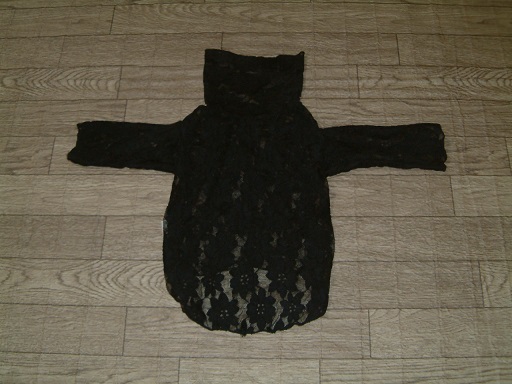 新品!黒×レース トップス 小型犬 Mサイズ 犬服拍卖