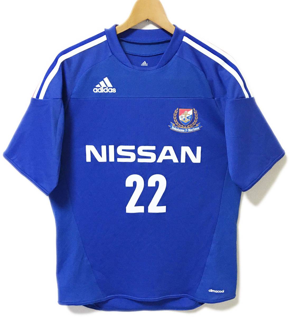 ■中古■アディダス■横浜F・マリノス 2013 練習試合用ユニフォーム ホーム■半袖■Mサイズ■NO.22 ネームなし■中澤佑二拍卖