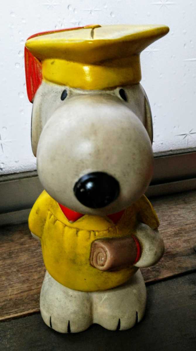 Vintage アメリカ購入 スヌーピー ソフビ人形 貯金箱 SNOOPY アメリカ雑貨 年代物 ビンテージ拍卖